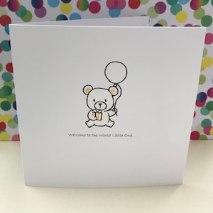 Baby Card - New Baby Cards - Welcome Little One Card