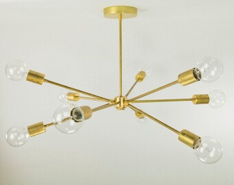 gold sputnik chandelier modern light midcentury brass sputnik chandelier chandelier etsy gold sputnik chandelier modern light midcentury brass sputnik chandelier chandelier etsy