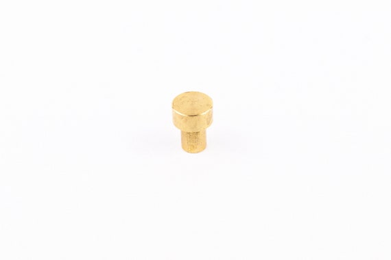Brass Hardware Small 3 4 Brass Knob Drawer Pull Cabinet Etsy