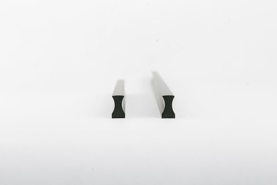 Matte Black Drawer Pull Sleek Flat Black Kitchen Cabinet Etsy