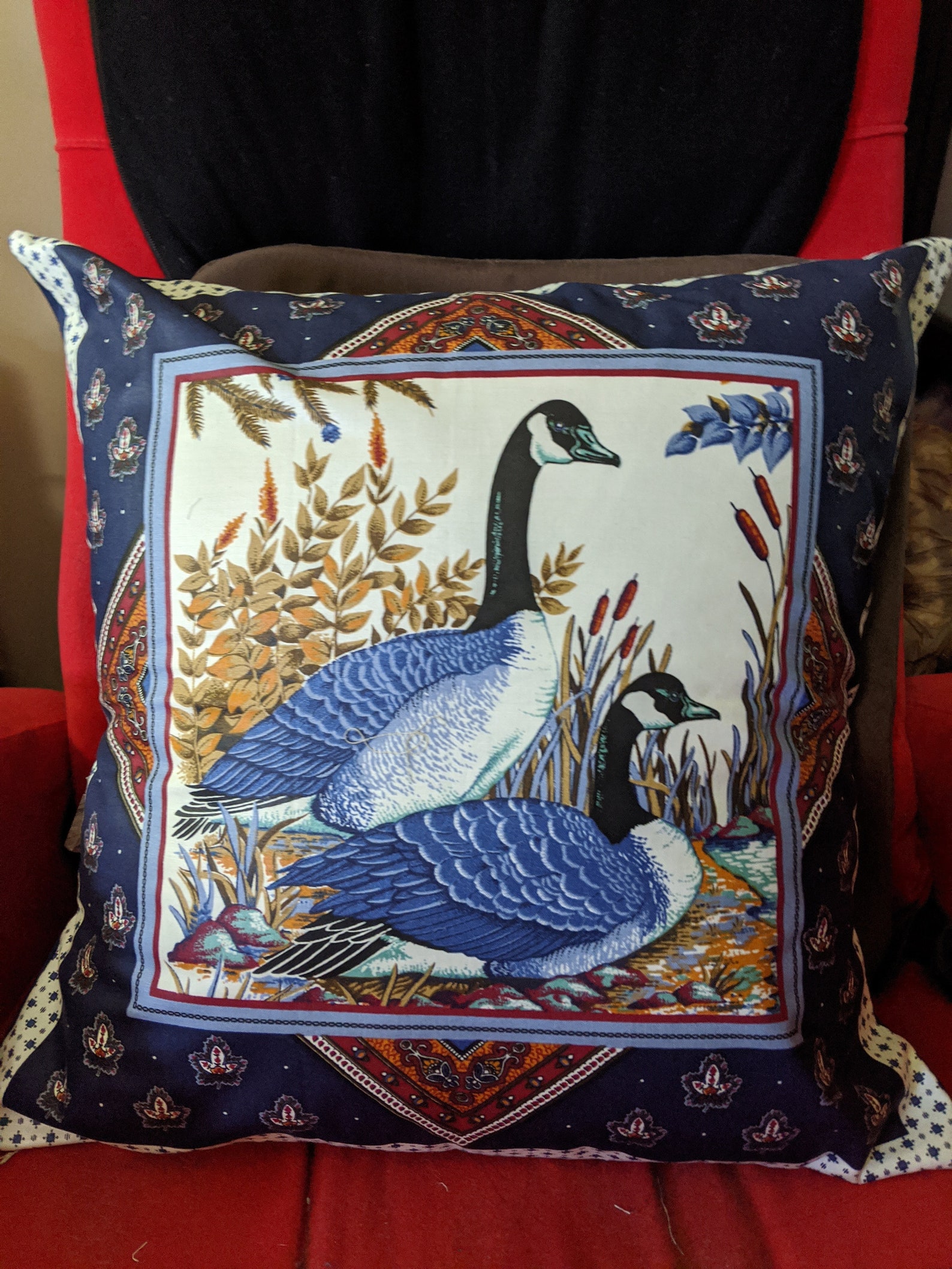 Two Turkey and Ducks Print pillow cases pillow not included Etsy Italia