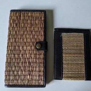 Carteras tejidas a mano para hombre y mujer.