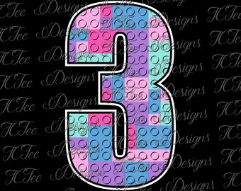 lego numbers etsy