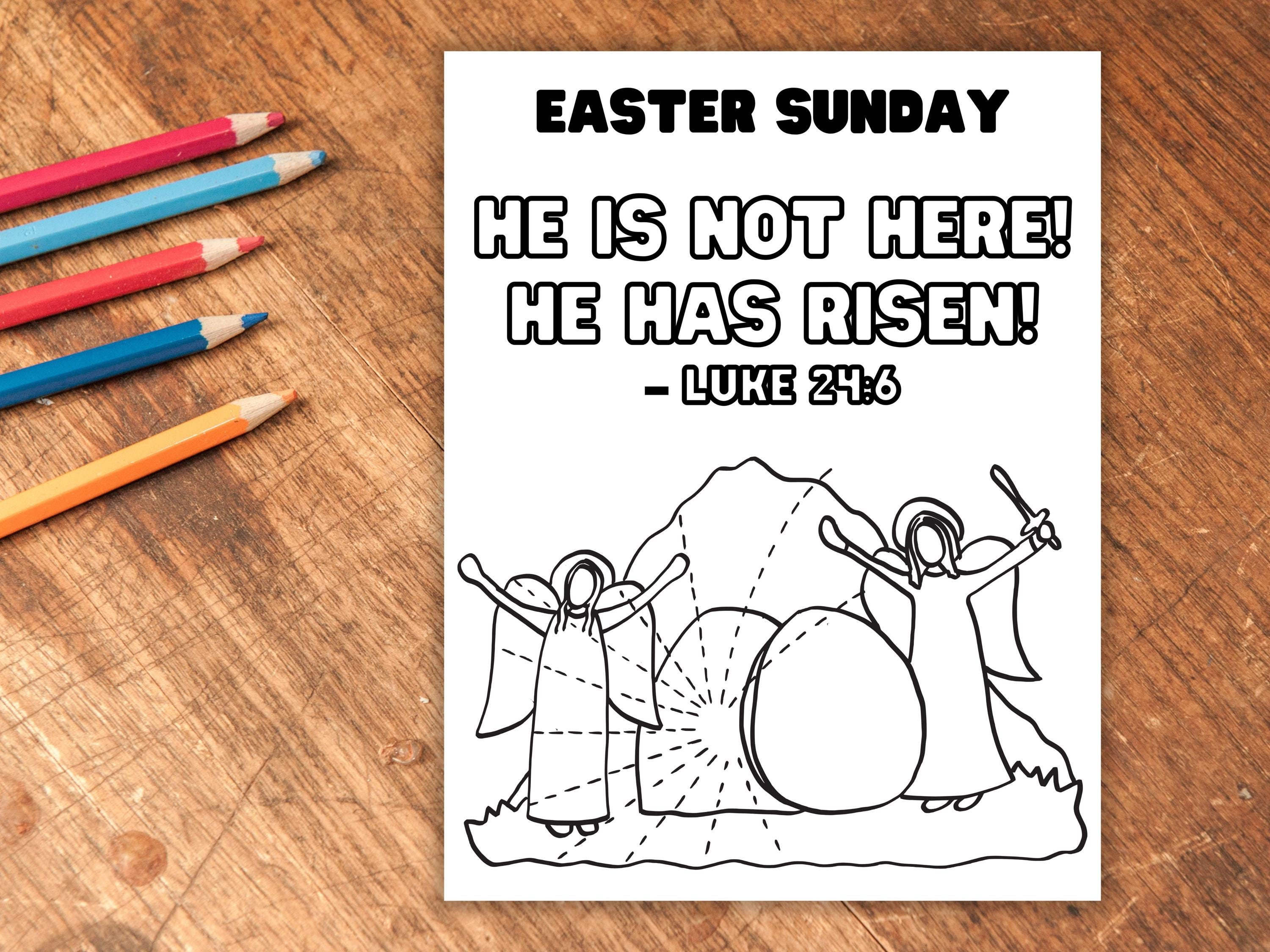 Holy Week Easter coloring pages.