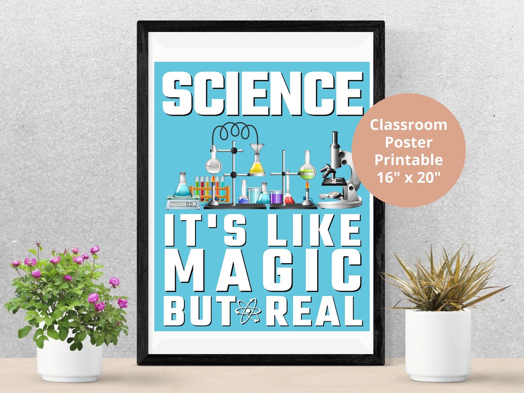Science It's Like Magic but Real || Educational Poster, Classroom ...