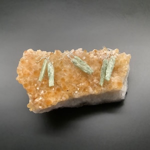 Green kyanite withe Sterling silver earrings