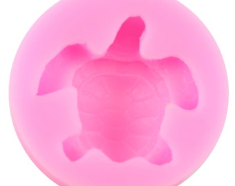 Turtle Mold, Flexible Silicone for Polymer Clay, Food, Fondant, Soaps, etc.