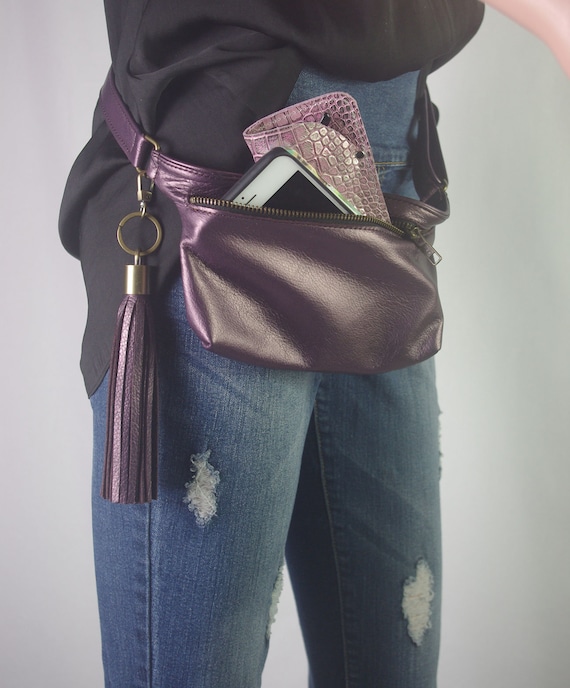 Fanny Pack Waist Bag for Women Colorful Waistbag Belt Zipper Pouch Packs 115cm