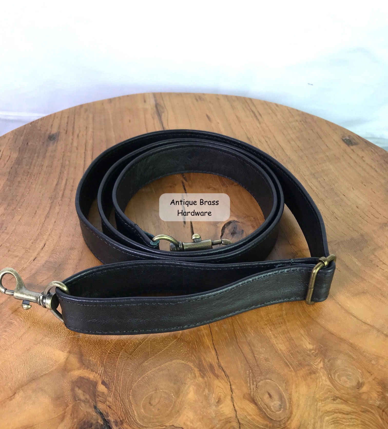 Black Leather Bag Strap Adjustable Bag Strap to 150cm/59 Etsy