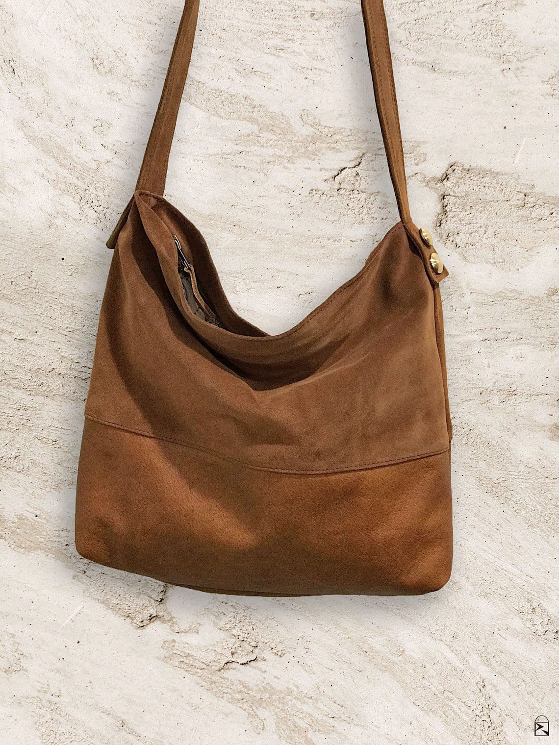 suede satchel purse