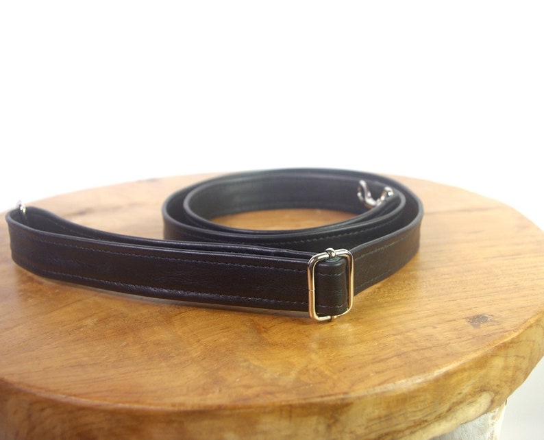 Black Leather Bag Strap Adjustable Bag Strap to 150cm/59 Etsy Australia