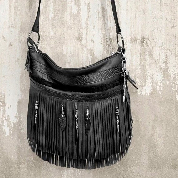 Icon Crossbody Tote with Boho Fringe