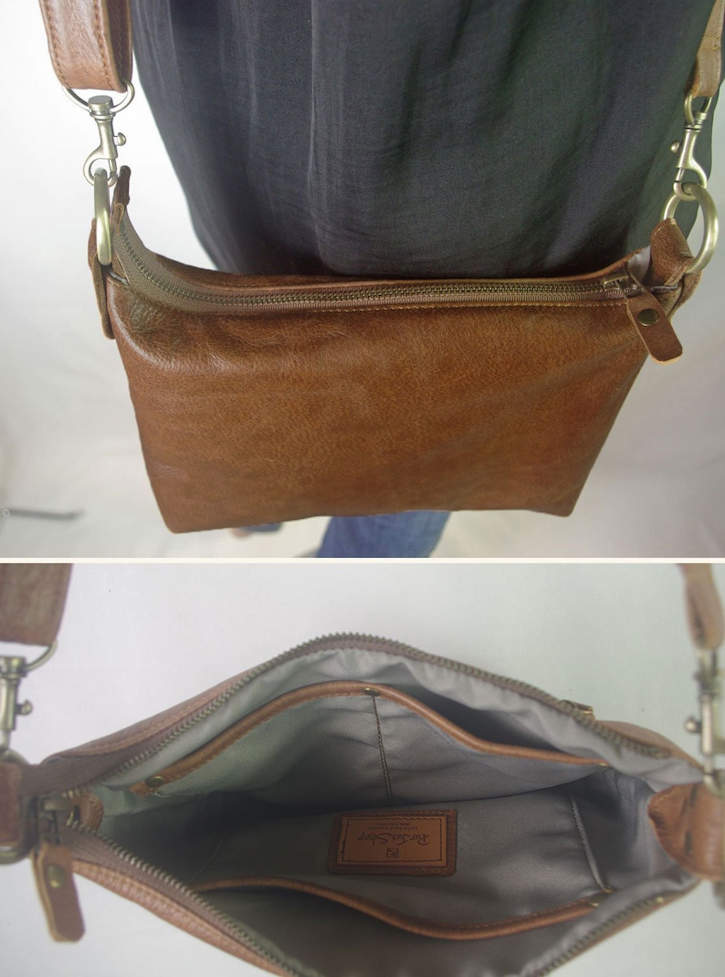 Tan Leather Crossbody Bag Small Leather Bag Rich Vintage Etsy Australia