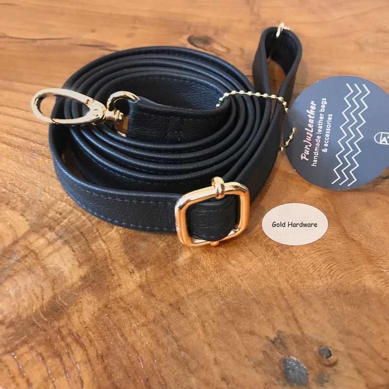 Black Leather Bag Strap Adjustable Bag Strap to 150cm/59 Etsy Australia