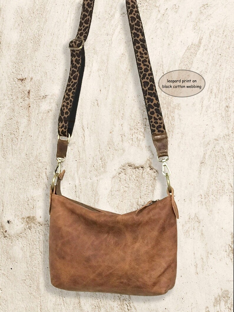 Tan Leather Crossbody Bag Small Leather Bag Rich Vintage Etsy