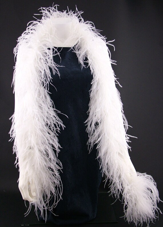 White Feather Boa  White feather boa, Feather boa, White feathers