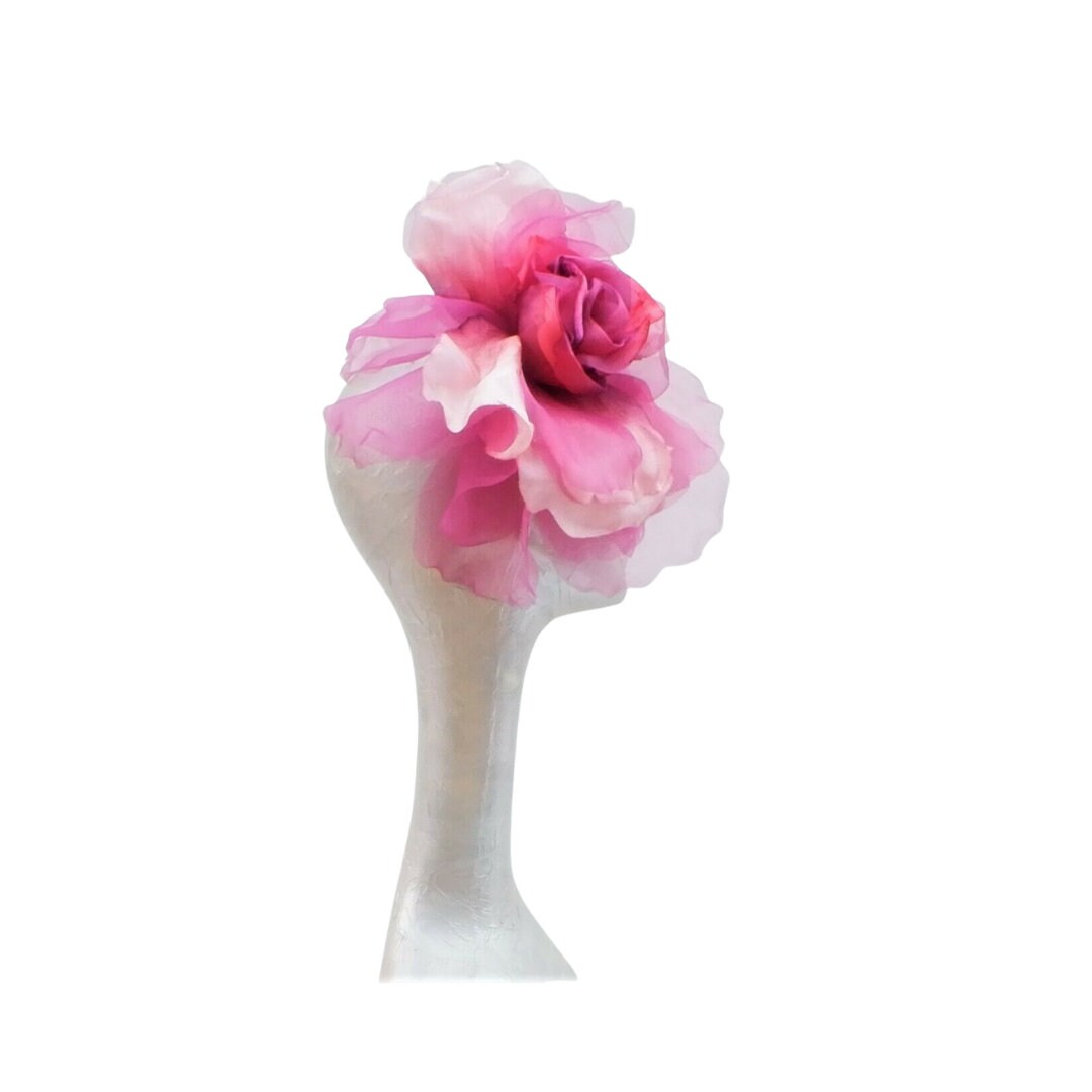 Ava--- Scarlet,magenta,rose Gold Silk/organza 12