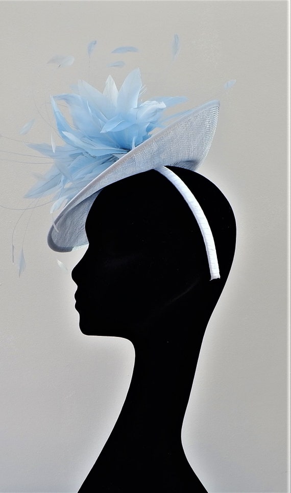 Elsa Ice Blue Fascinator With Ice Blue 