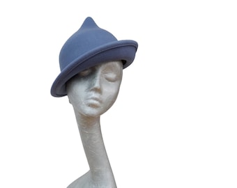 ボーバトンハット ハンドフェルトメリノウール製 カスタムブルー