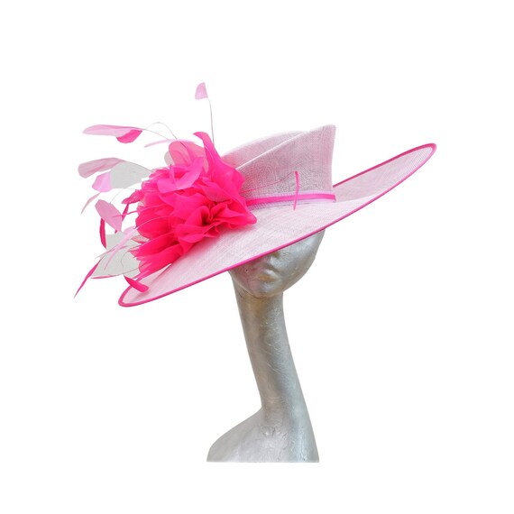 麦わら帽子のガーリー花飾り_antique girly for kids 5カラー】帽子