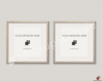 Download Set Of 2 Square Mockup Frame On Beige Wall Frame Mockup Amazing Brown Photo Frame Mockup Digital Download Square Frame Mockup Free Mockups Psd Mockups Free Download Templates PSD Mockup Templates