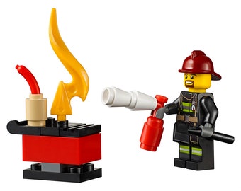 custom lego firefighter