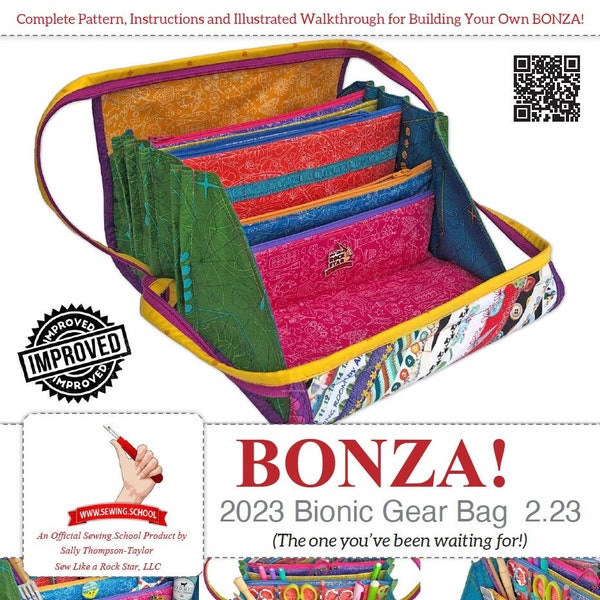 TULA PINK's Liebling: 2023 BONZA! Bionische Tasche v2.23