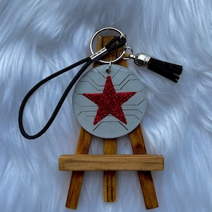 Winter Soldier inspired keychain