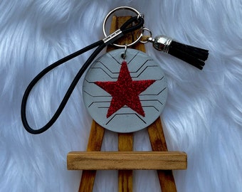 Winter Soldier inspired keychain