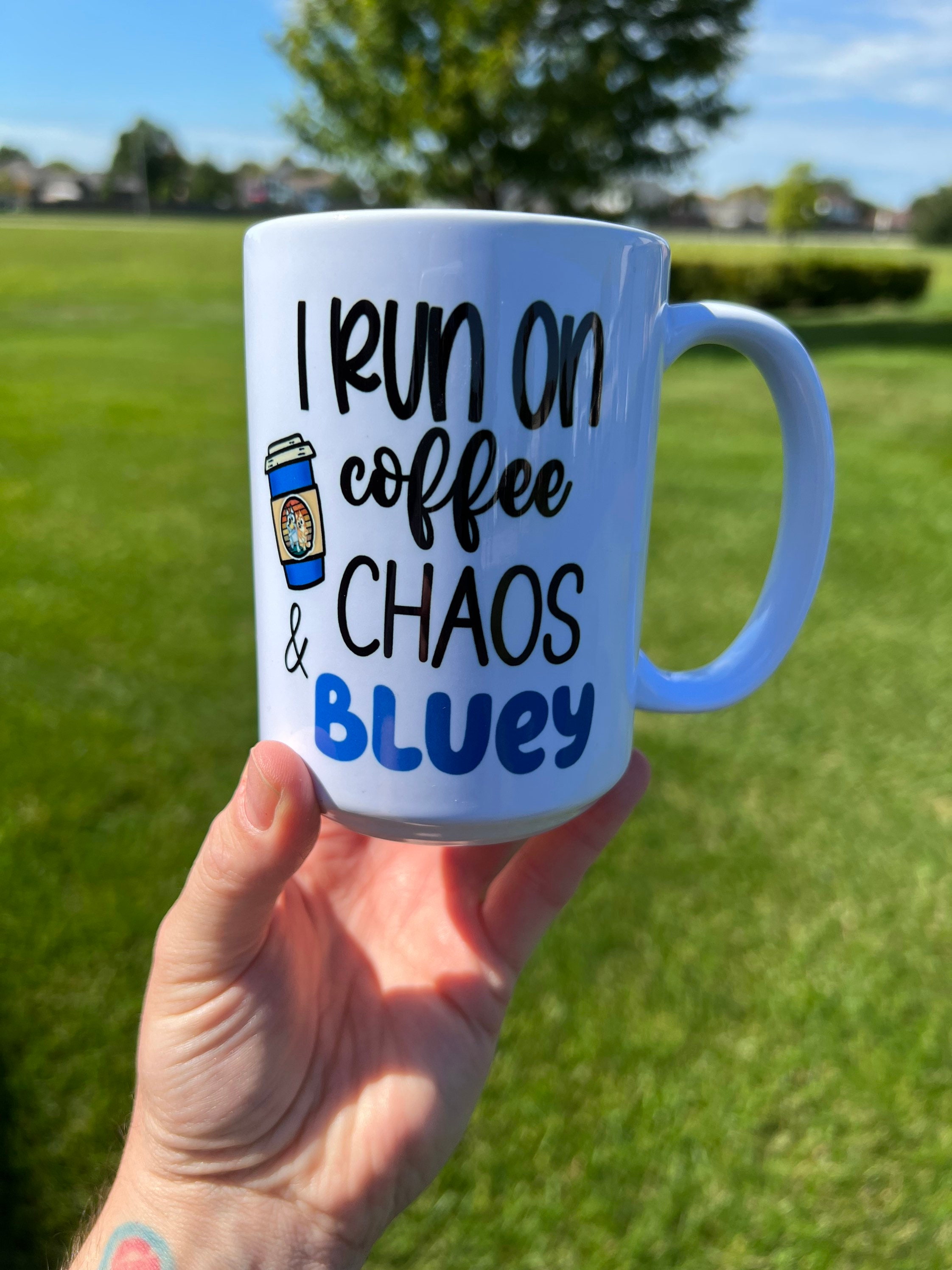 Bluey Inspired Coffee Mug, Mugs for Mom, Gifts for Her, Gifts for Him 