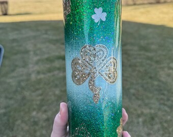 St. Patrick’s Day Celtic shamrock tumbler | St. Patty’s Day tumbler | Irish tumbler