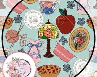Grandma Core Seamless Pattern – Digital Download