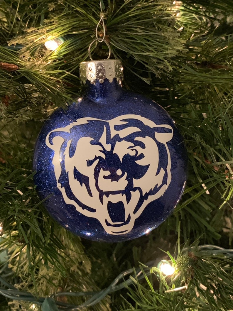 Chicago Bears Christmas Ornament Etsy