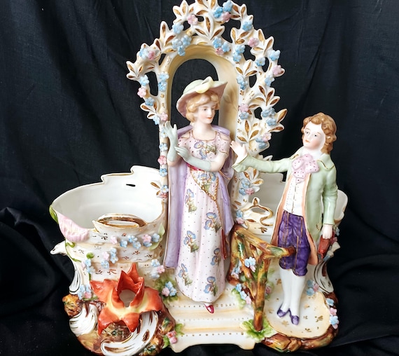 Figura de porcelana antigua 1900 colección Alemania Decoración