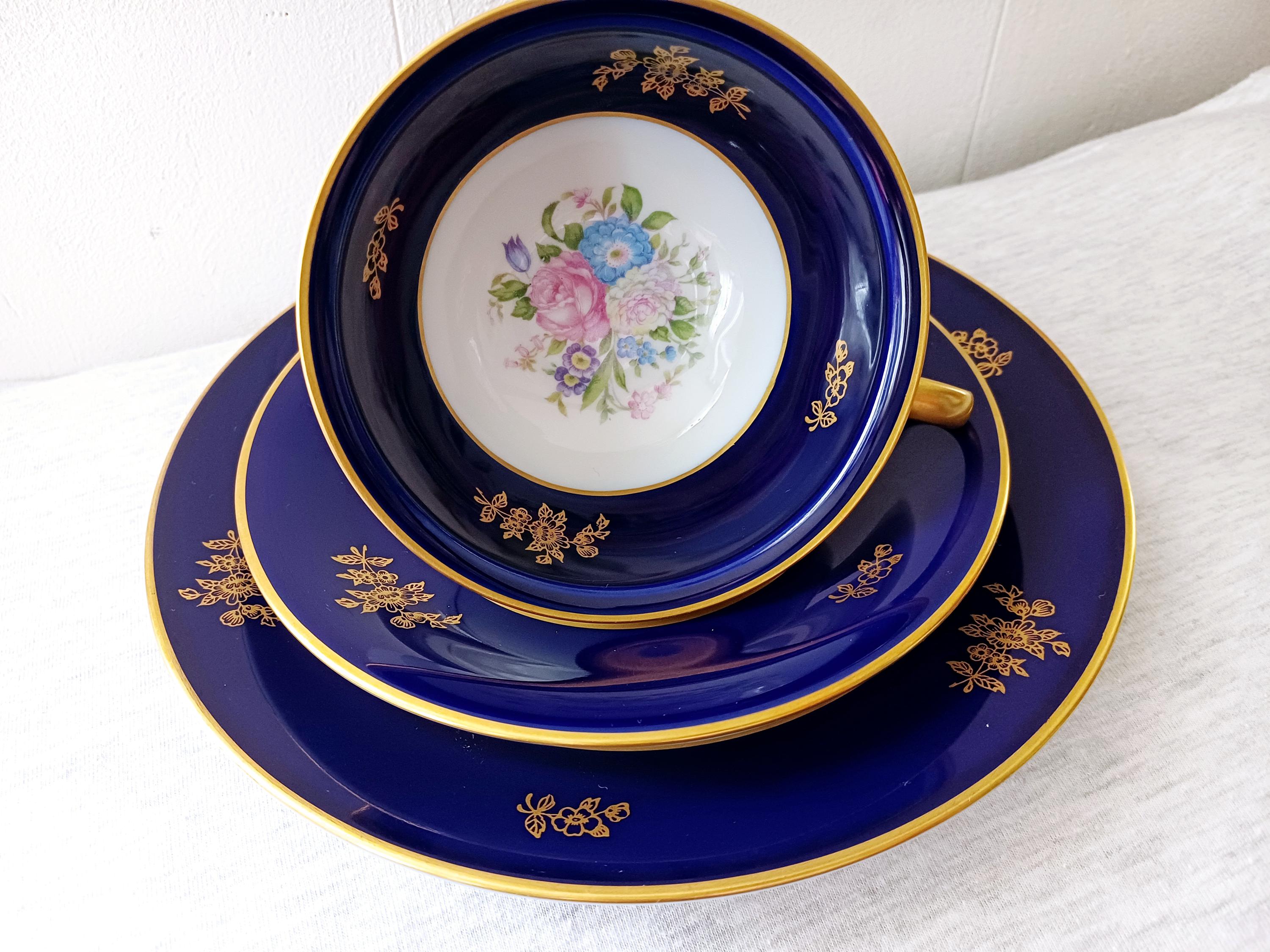 Rosenthal blue flower - Etsy 日本