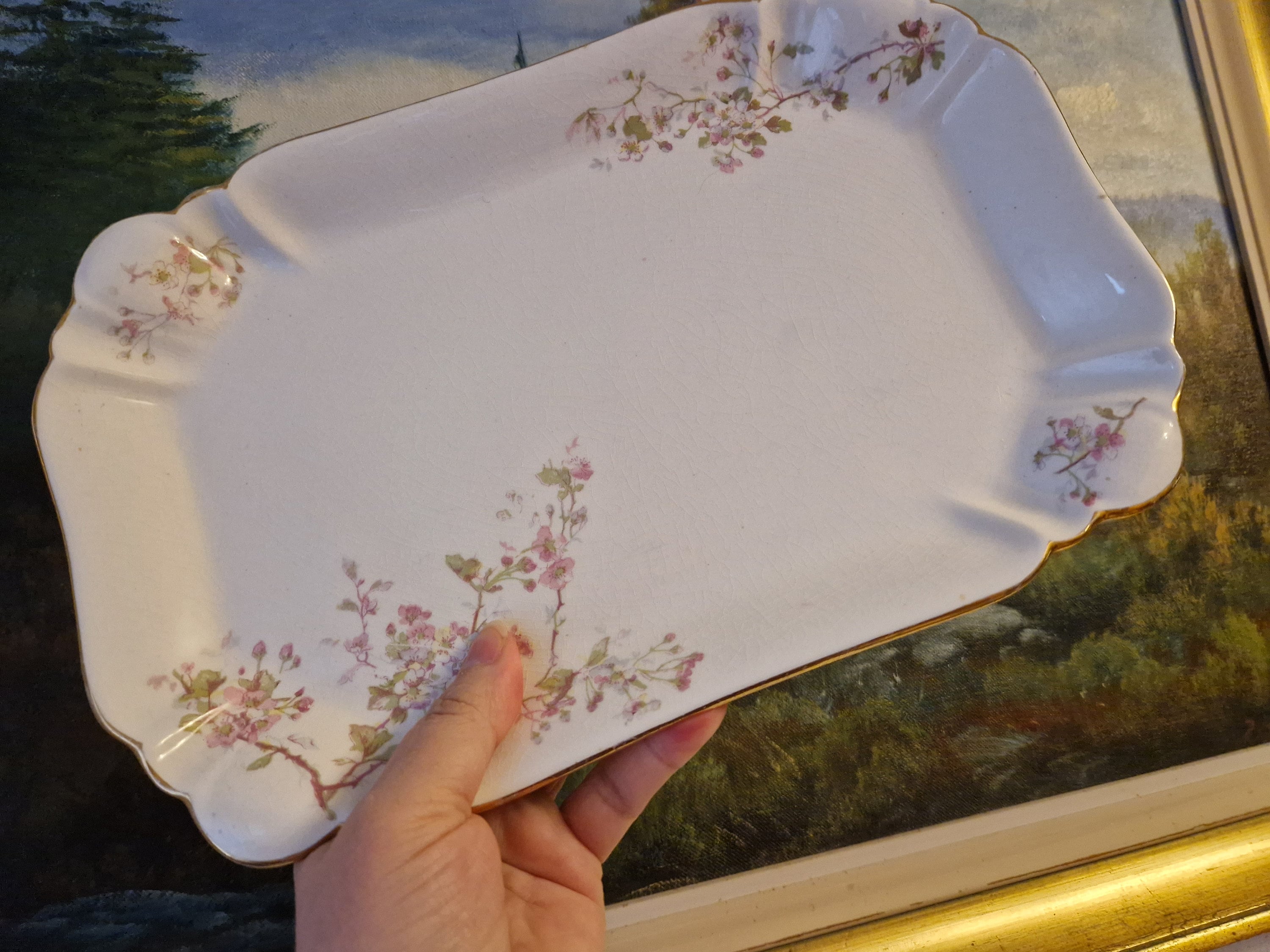 Gustavsberg Porcelain Antique Ceramic Antique Plate 1850 Antique