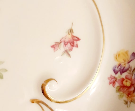Jlmenau Graf Von Henneberg Plate Germany 1940 Porsellan Flower