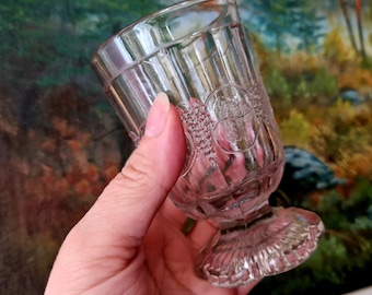 Calice da vino antico, bicchiere da acqua, 1840..... Biedermeier Boemia.