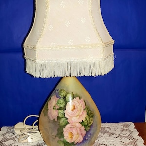 Kaiser Vintage lamp Porselein Rose Duitsland Decor Collectie handbeschilderd