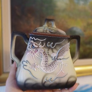 Antique Japanese Dragon Tea Set - Etsy