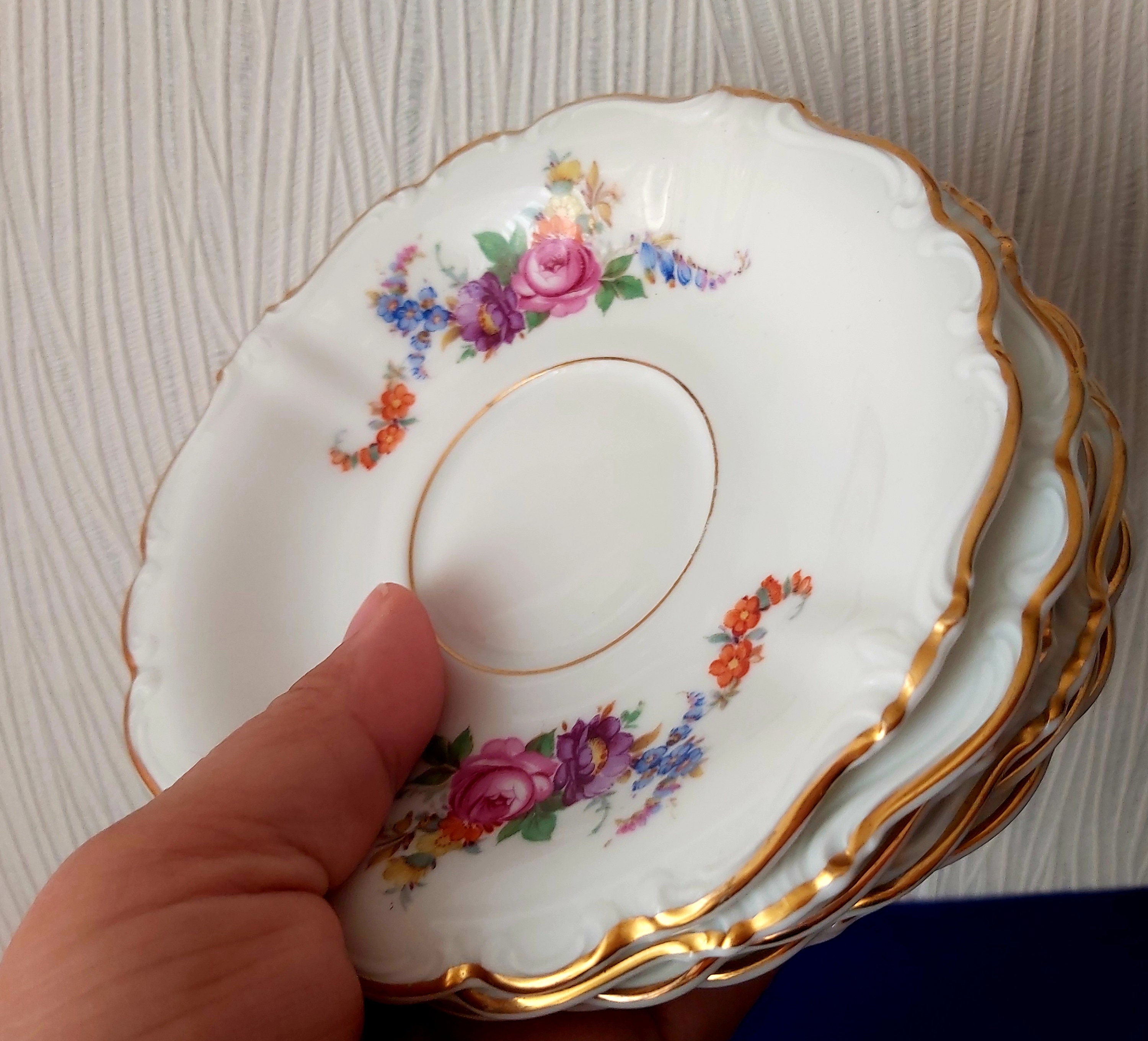 希少品　ドイツ製　ローゼンタール 　ポンパドール　SELB-GERMANY ローゼンタール ポンパドール ゼルプ バイエルン プレート 6 p