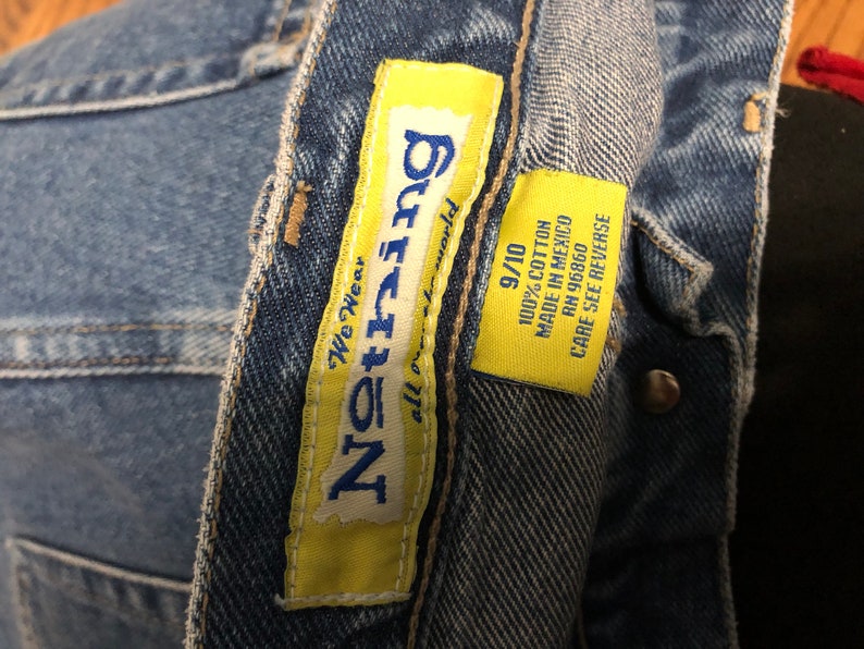 90s rainbow striped jeans