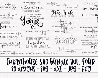 Farmhouse SVG Cut File Bundle - Farmhouse Sign SVG - Instant Download Cut Files - SVG cutting File - Cameo - Cricut