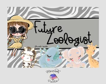 Future Zoologist – Fun Handwritten Kids Font | Ligatures & Glyphs | Stylized Font for Cricut, Canva, Procreate, Goodnotes | Instant Download