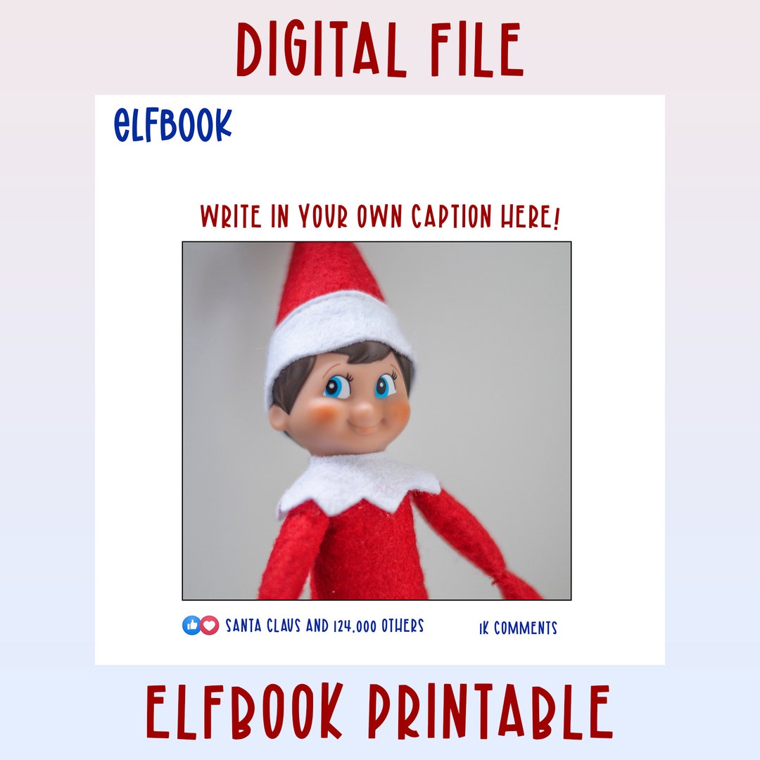 Elfbook Printable Christmas Elf Kit Christmas Elf Etsy