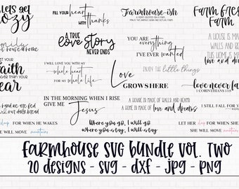 Farmhouse SVG Cut File Bundle - Farmhouse Sign SVG - Instant Download Cut Files - SVG cutting File - Cameo - Cricut