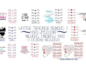 Water bottle tracker bundle - water bottle svg - bundle svg - water bottle svg bundle - water tracker svg bundle