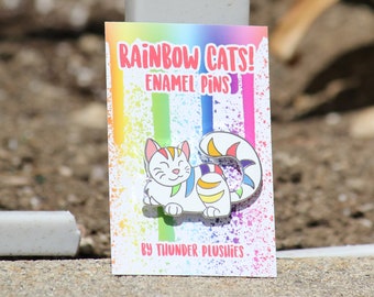 Rainbow Cat Pride Enamel Pins!