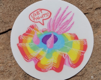 LGBT Rights Sea Slug Sticker