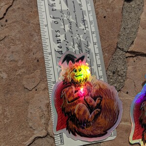 Cat Wizard Holographic Stickers image 7